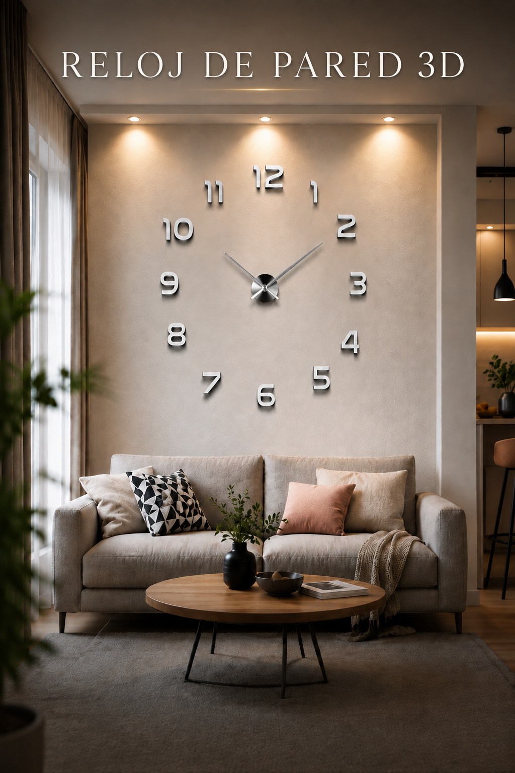 Reloj de Pared Premium de Acrílico