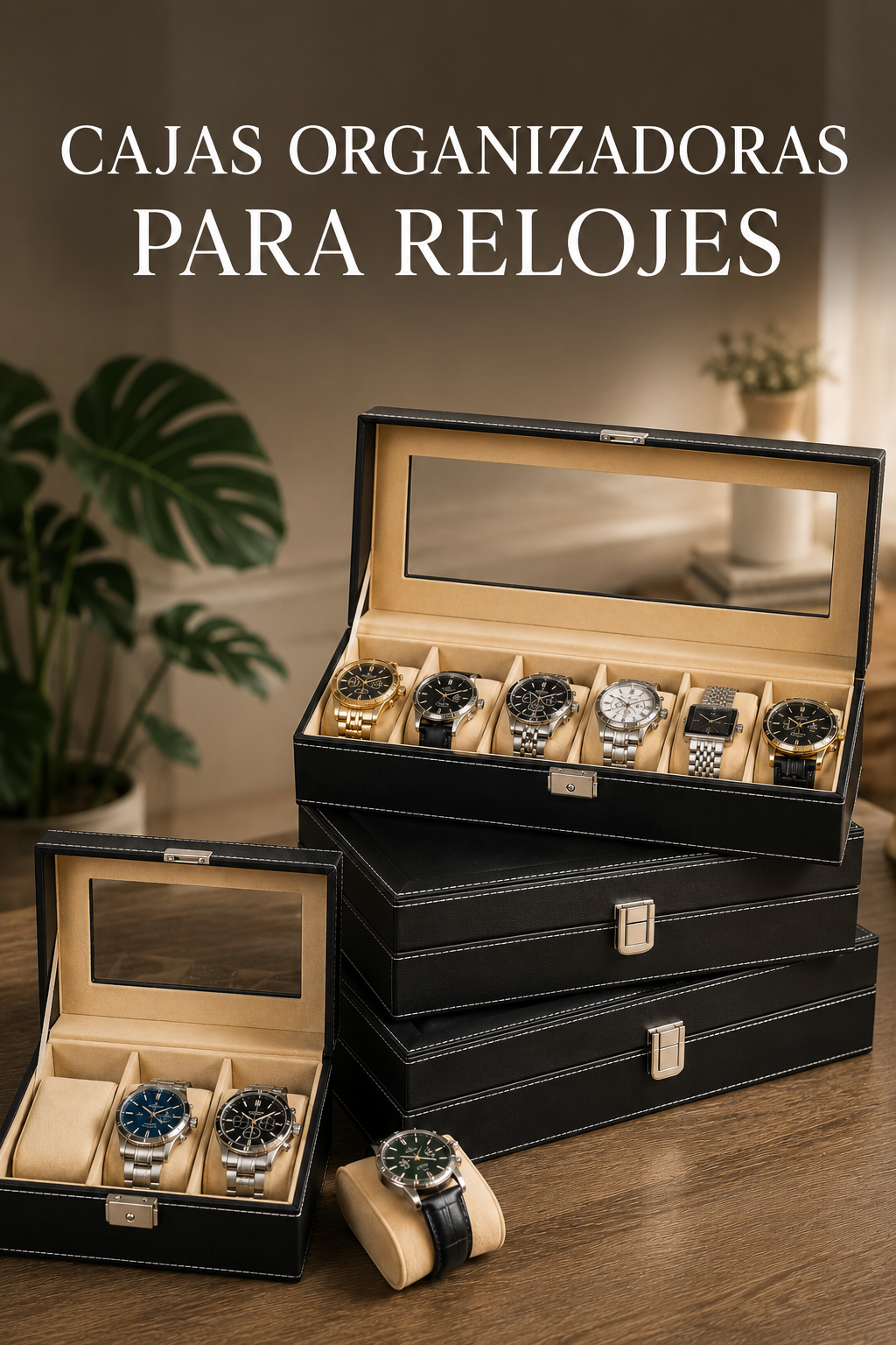 Caja para Relojes y Joyas