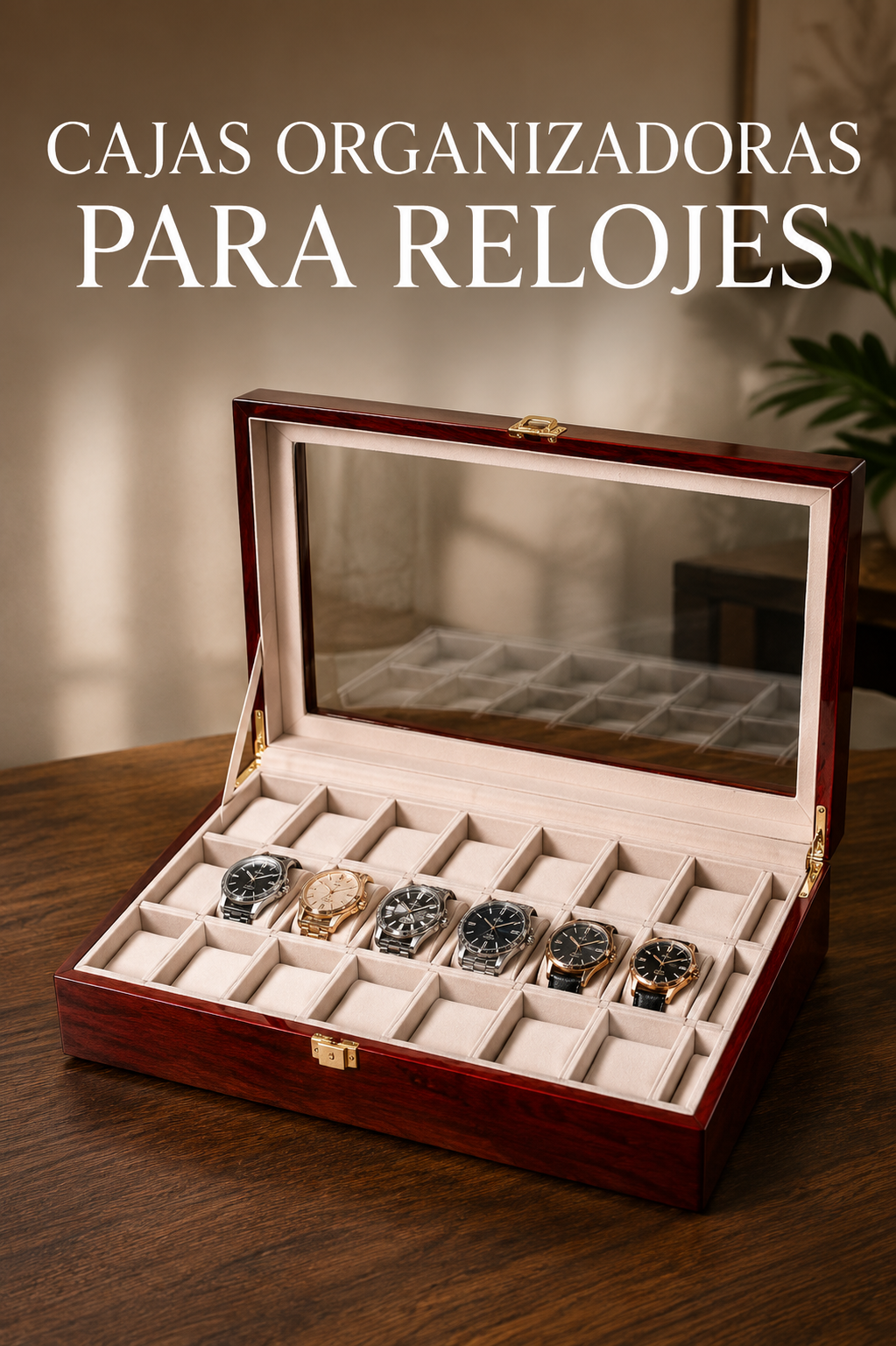 Caja de Madera para Relojes