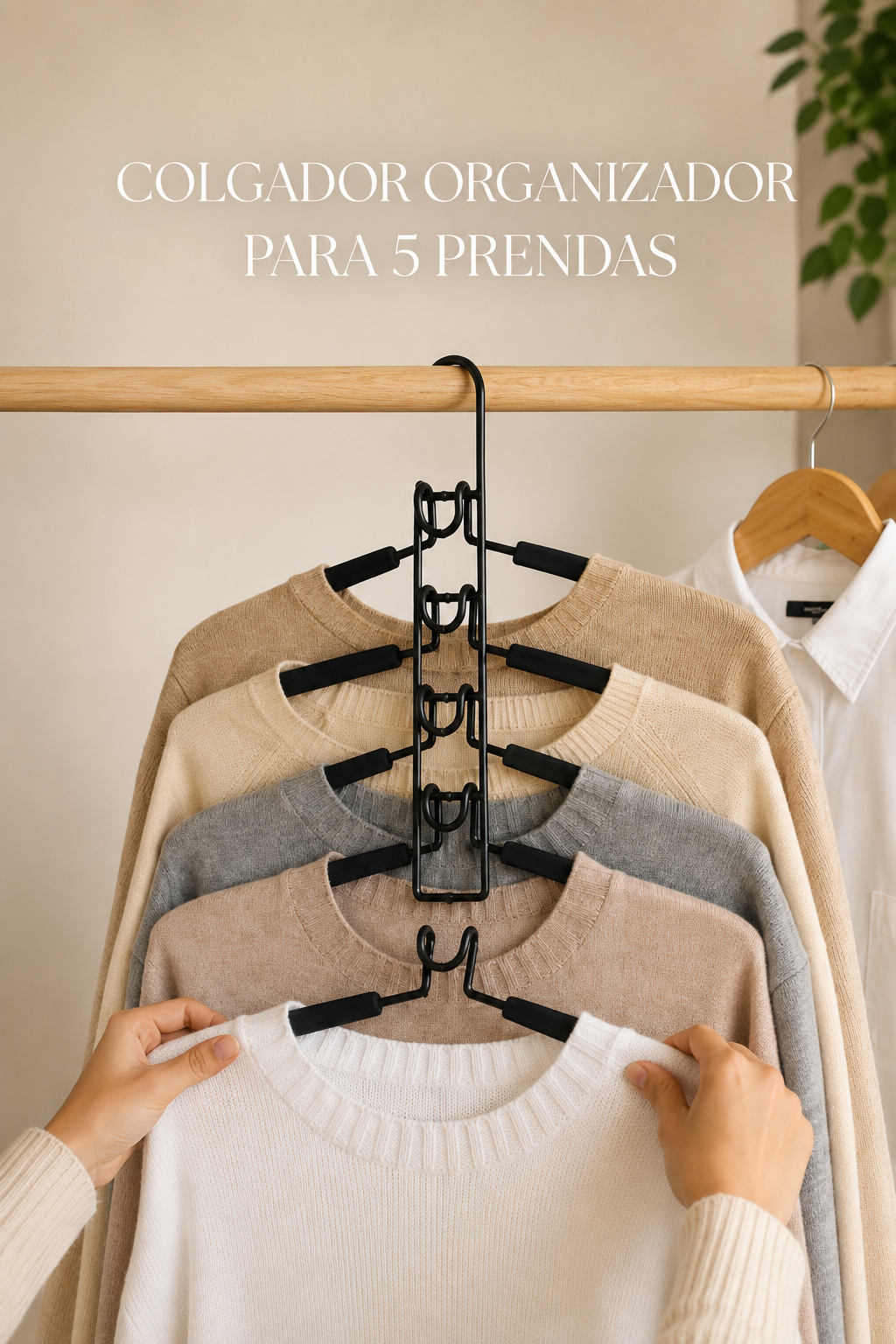 Percha Plegable Multifuncional