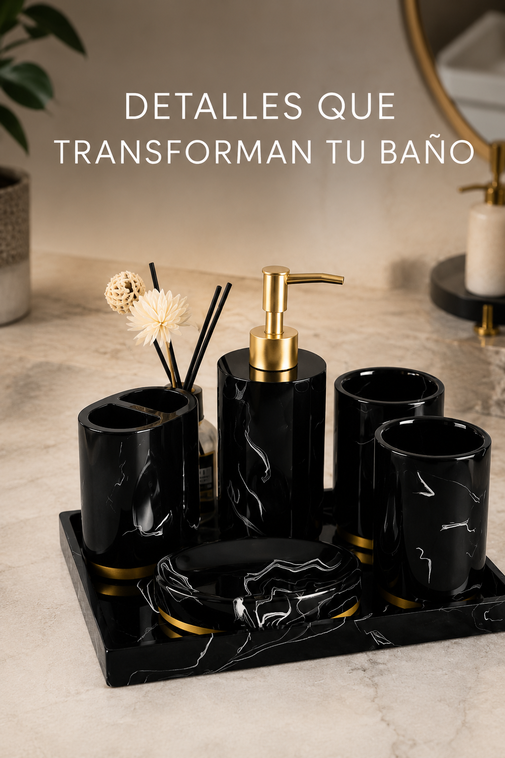 Set de Baño Premium en Cerámica