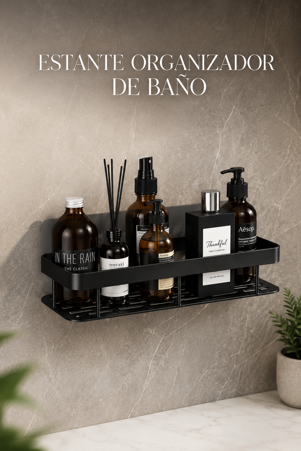 Estante de Aluminio Espacial para Baño