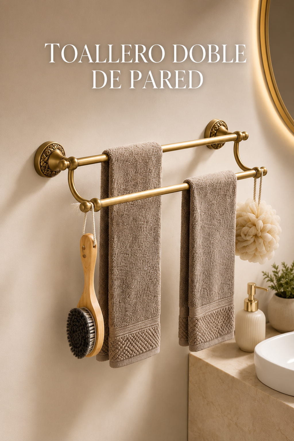 Toallero para Baño de Cobre estilo Vintage