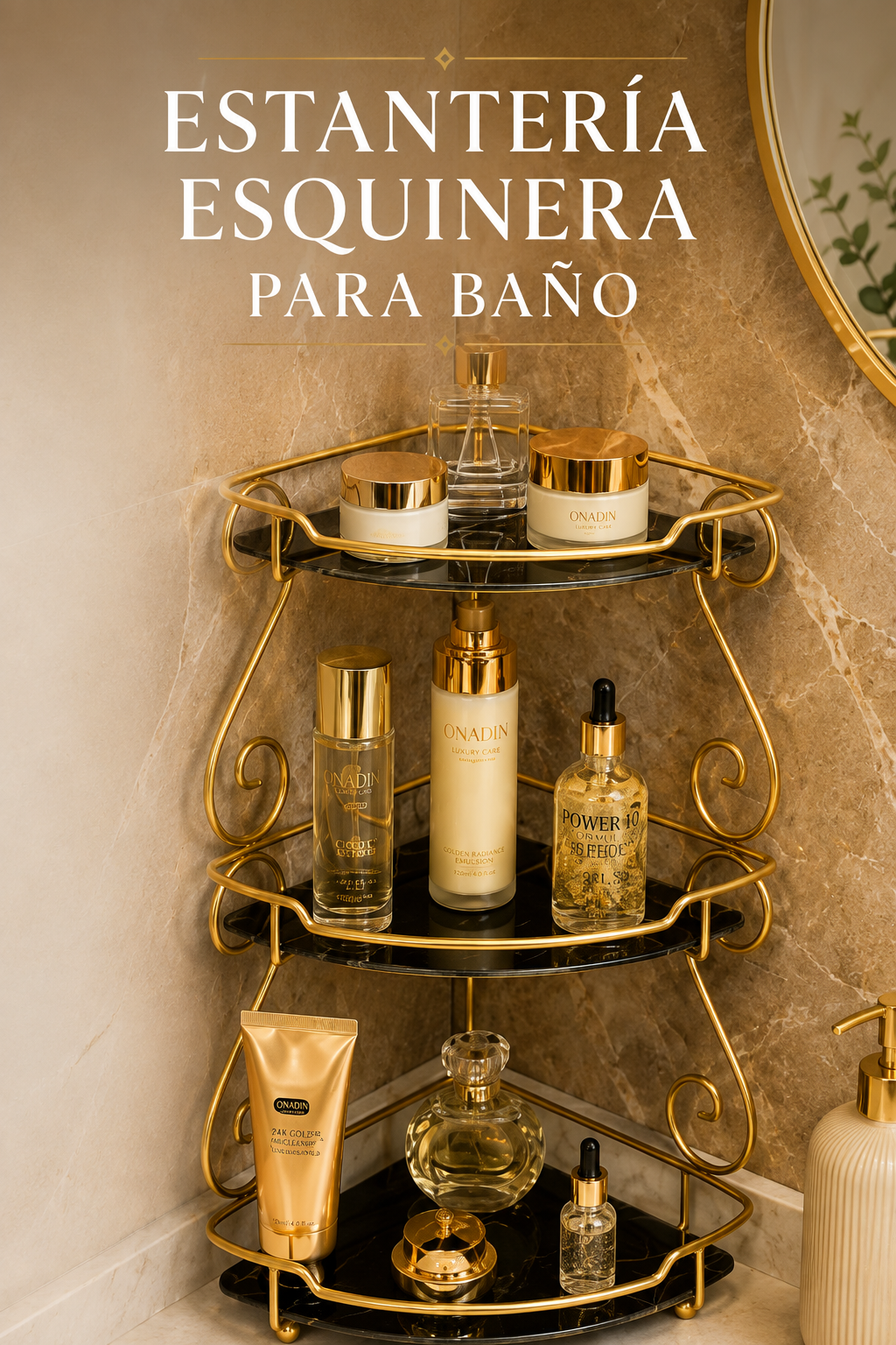 Estante Esquinero de Baño Luxury