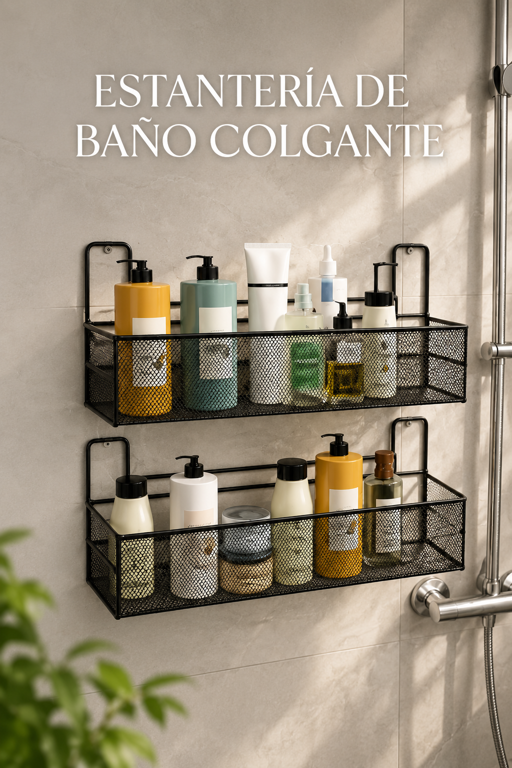 Estante de Baño Adhesivo sin Taladros