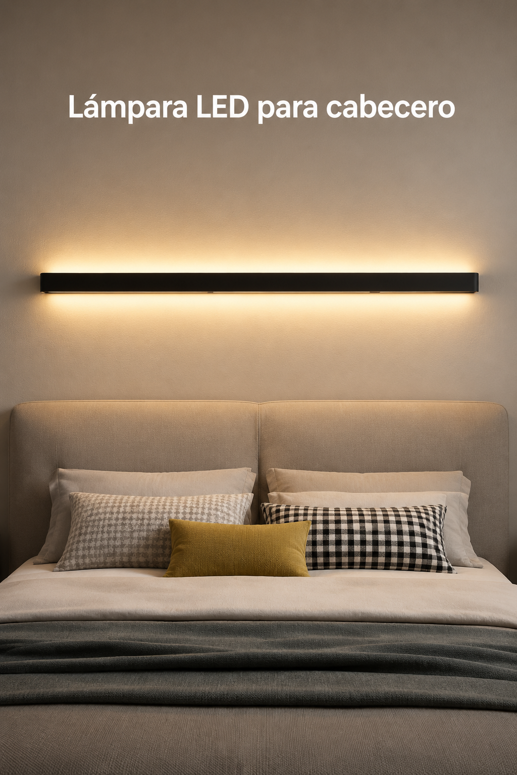 Lámpara de pared LED y minimalista.