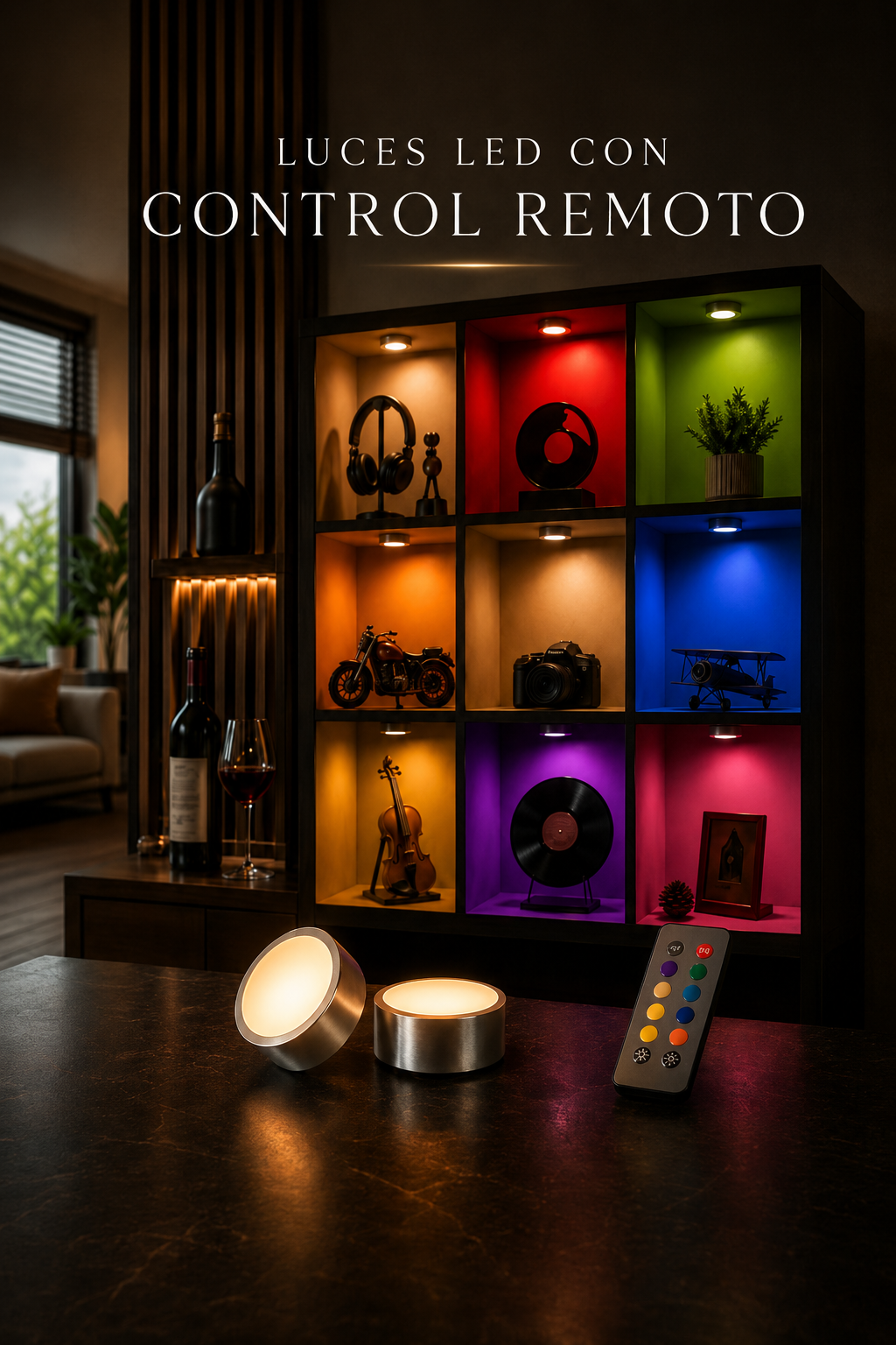 Luz LED Magnética para Armarios con Sensor.